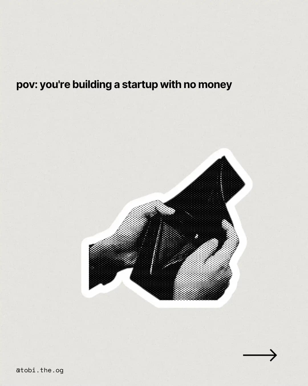 No-money startup ref slideshow frame